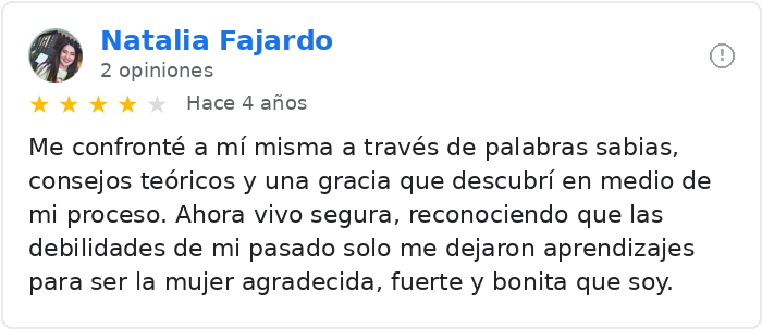 Reseña de Google sobre Adriana Barbosa 5 de 7